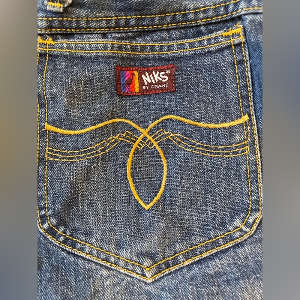 Vintage 90s NIKS Jorts Roll Cuff Shorts Women’s Size 28* Retro Rodeo Western USA - Picture 3 of 7